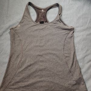 Champion Heathered Taupe Racerback Tank Top